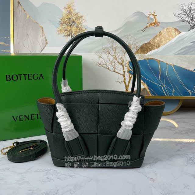 Bottega veneta高端女包 KF008 寶緹嘉荔枝紋松石綠arco29 BV經典款mini手拎肩背包  gxz1220